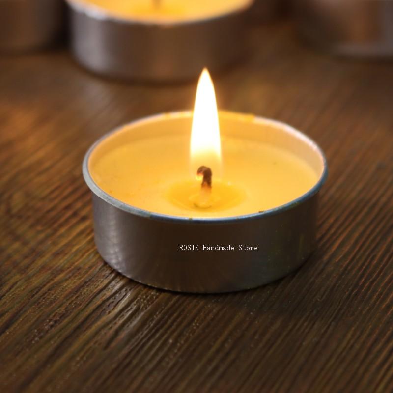 Candle Making Wicks - Empty Tea Wax Circular Aluminum Box