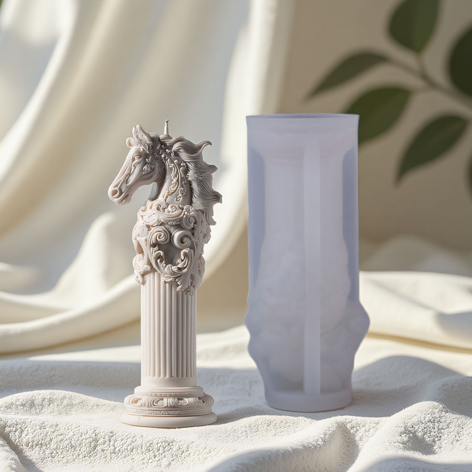 Candle Making Diy Kit - 3d Steed Totem Silicone Molds DIY