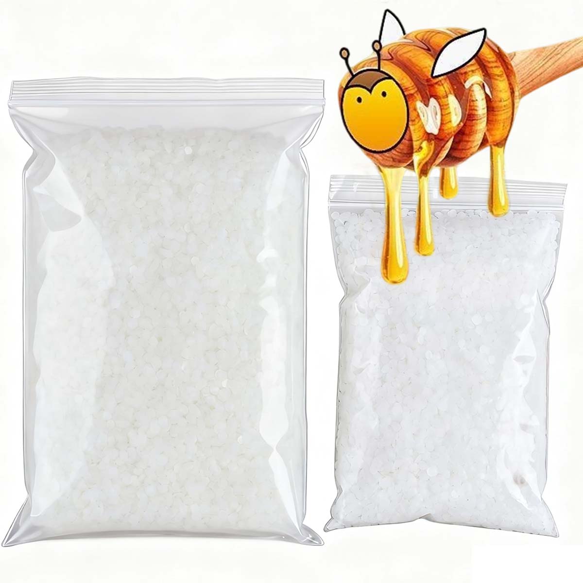 Candle Making Wicks - 200g-1000g White Beeswax Pure Natural Granular