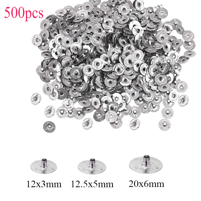 Candle Making Wicks - 500 Pieces Candle Wick Metal Sustainer