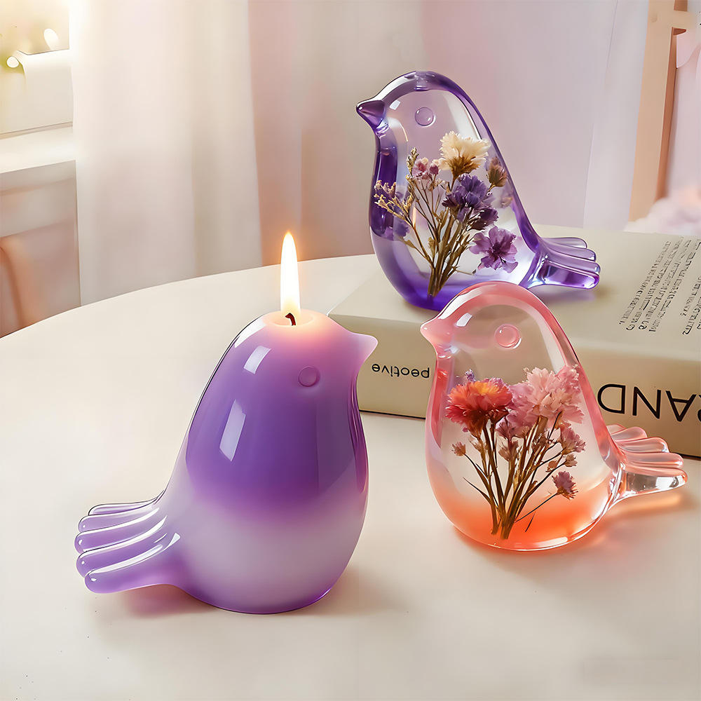 Candle Making Fat - Little Fat Bird Candle Silicone Mold