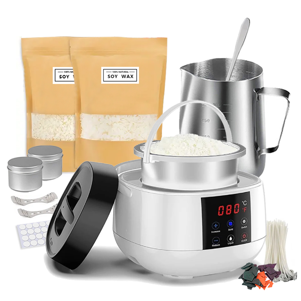 Candle Making Wicks - 500ml Candle Making Wax Melting Pot,