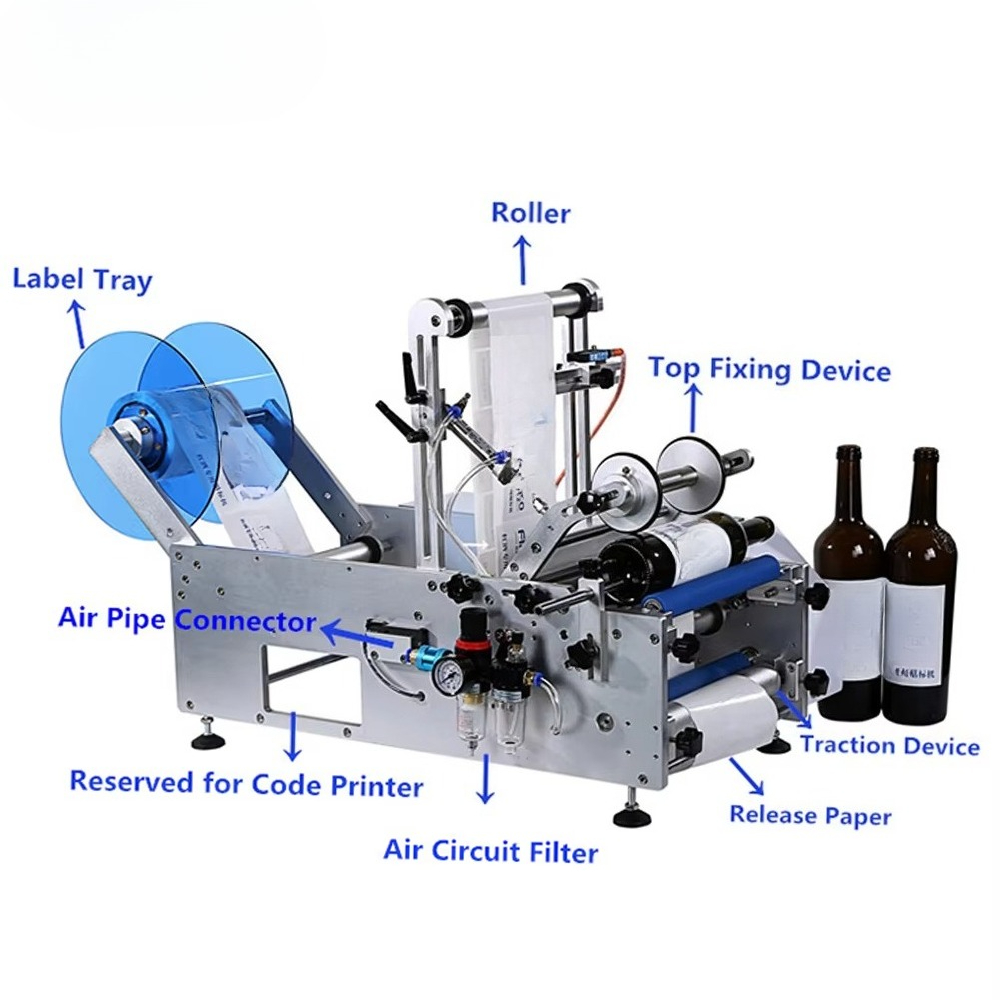 Bottle Labeling Printing Machi - огляд і ціна Label Sticker Round