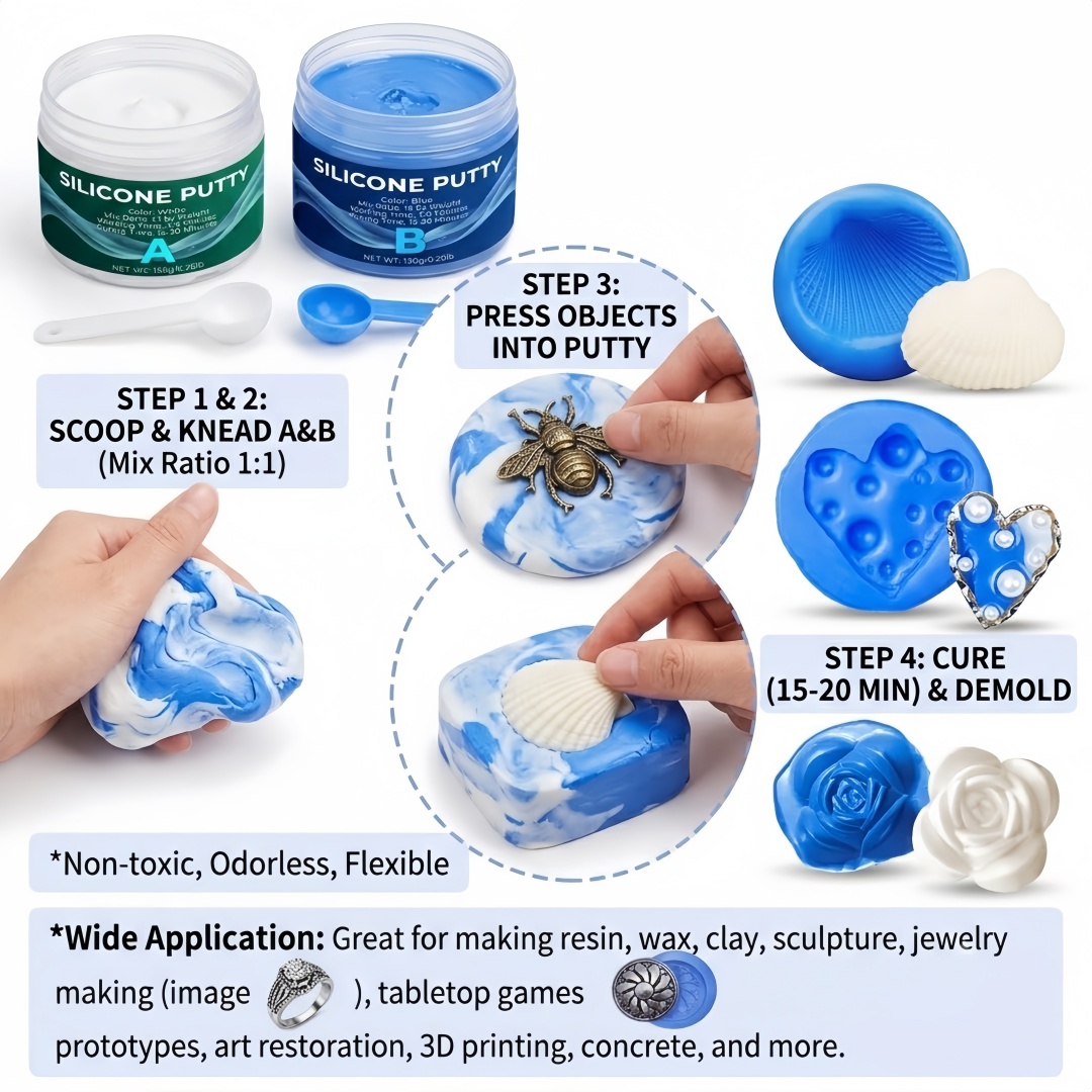 Silicone Putty Mold Making Sup - огляд і ціна Candle Making Items