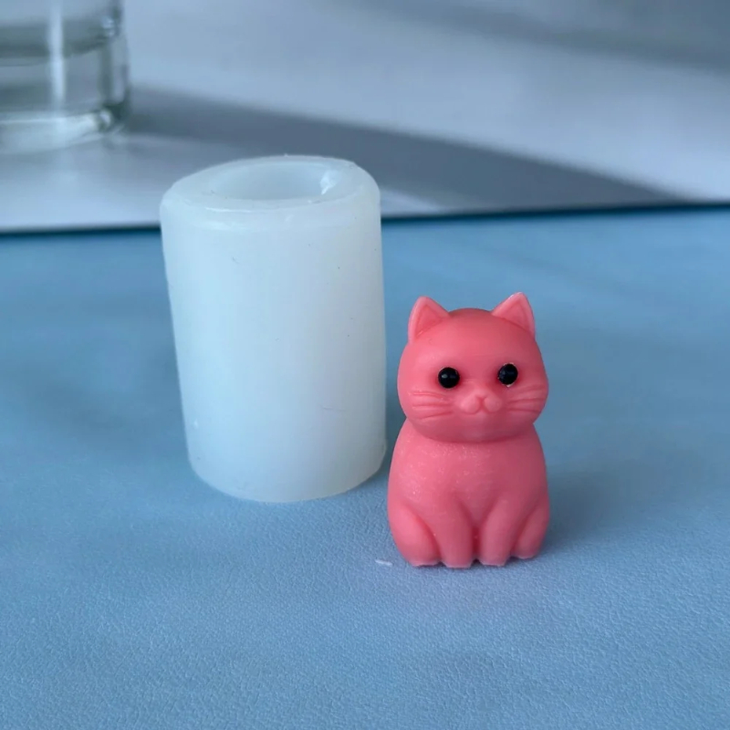 3D Fat Cat  Animal Silicone Ca - огляд і ціна Candle Making Fat