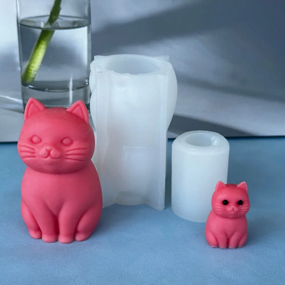 3D fat cat  Animal Silicone Ca - огляд і ціна Candle Making Fat