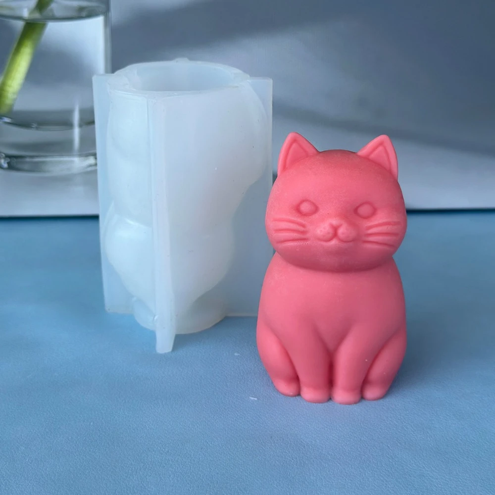 3D fat cat  Animal Silicone Ca - огляд і ціна Candle Making Fat