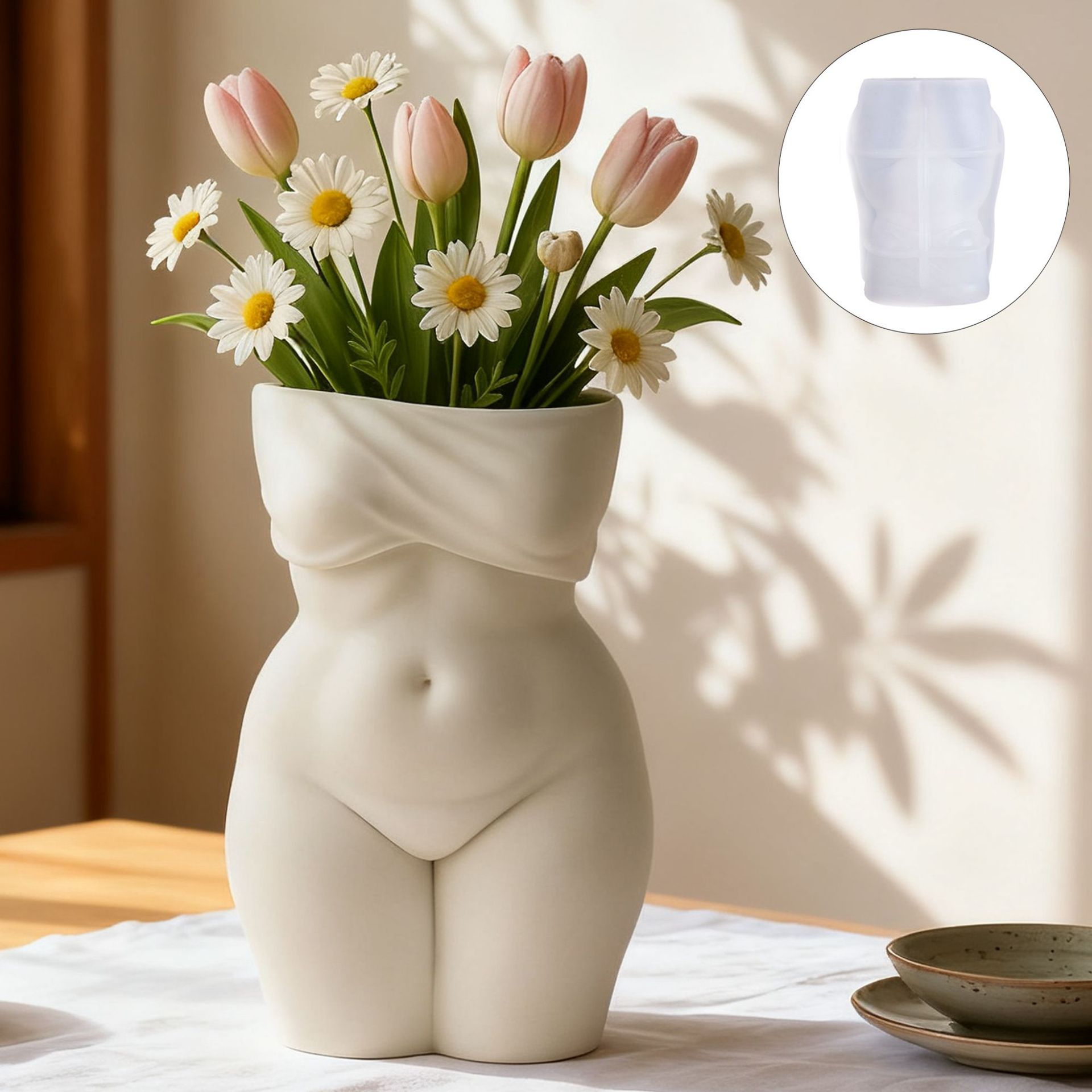 3D Chubby Female Torso Vase Si - огляд і ціна Candle Making Fat