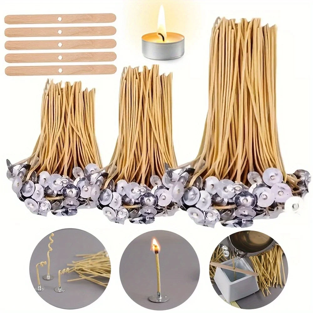 Candle Wicks 50 PCS 8 Inch Hem - огляд і ціна Candle Making Wicks