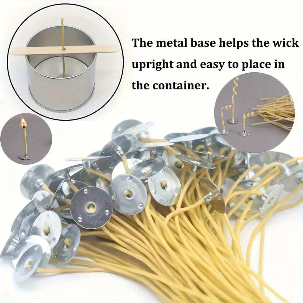 Candle Wicks 50 PCS 8 Inch Hem - огляд і ціна Candle Making Wicks