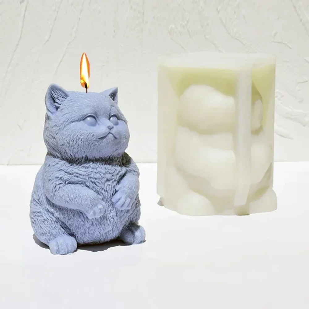 3D Fat Cat Aromatherapy Candle - огляд і ціна Candle Making Fat