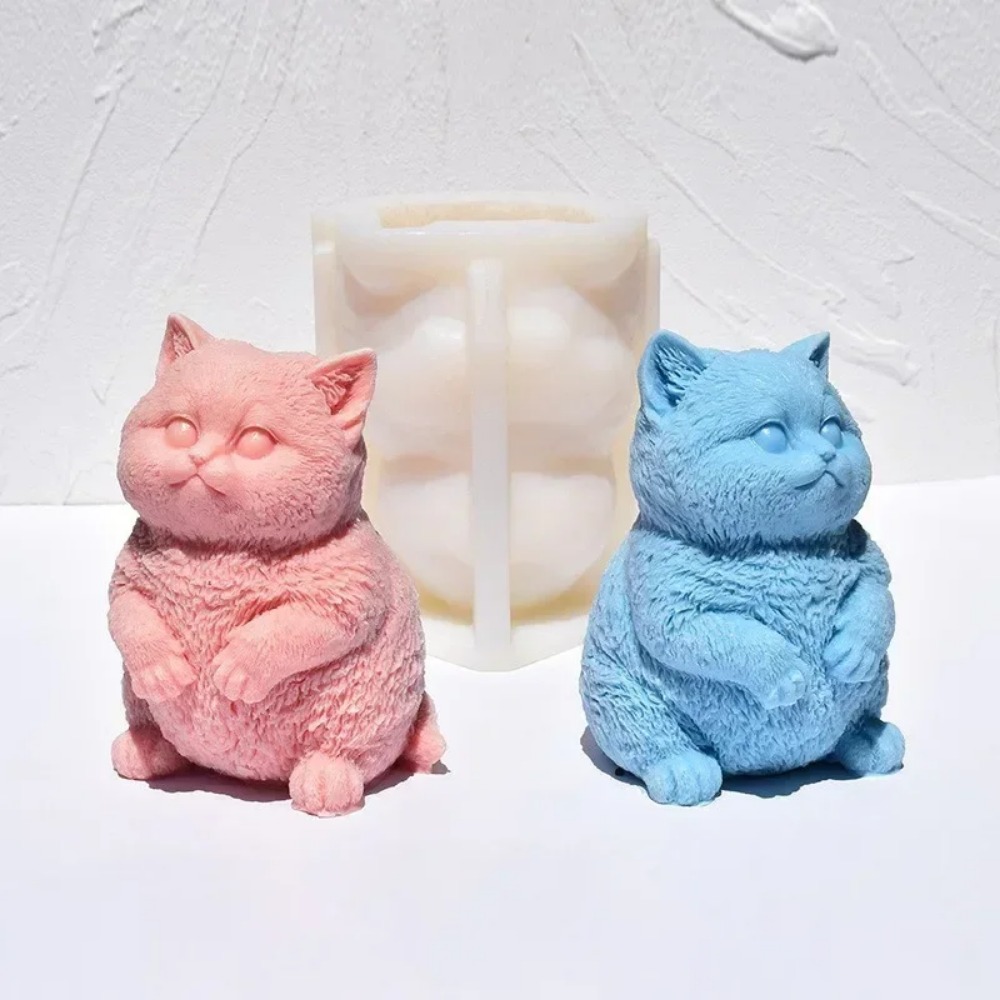 3D Fat Cat Aromatherapy Candle - огляд і ціна Candle Making Fat