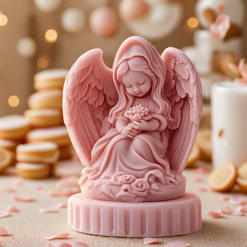 3D cute couple angel candle mo - огляд і ціна Candle Making Thermometer
