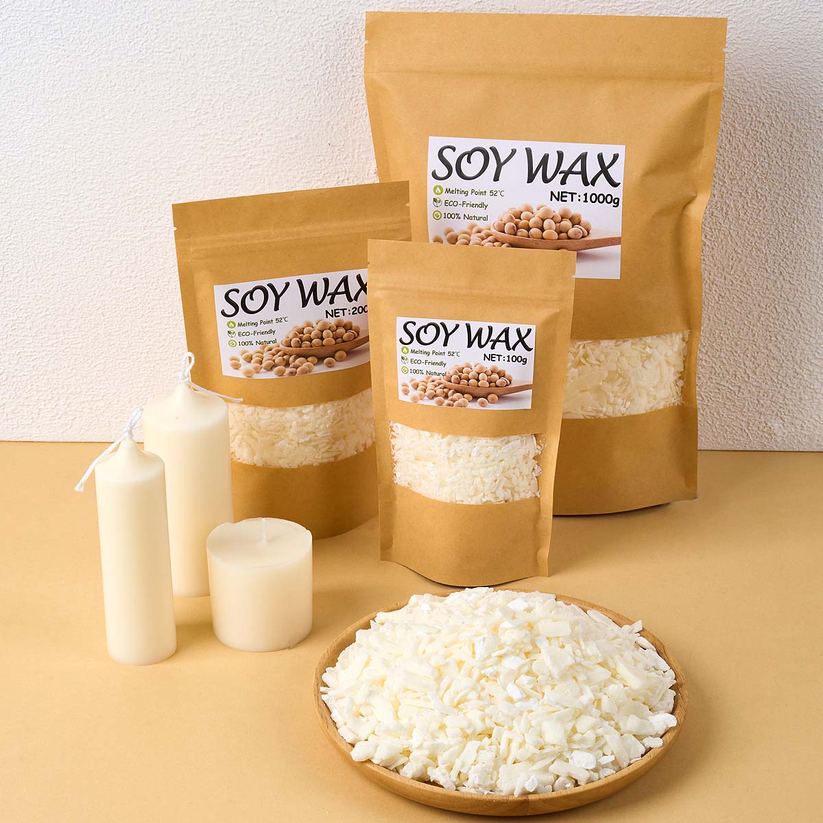 1 Pounds Pure White Soy Wax Fo - огляд і ціна Candle Making Diy Kit