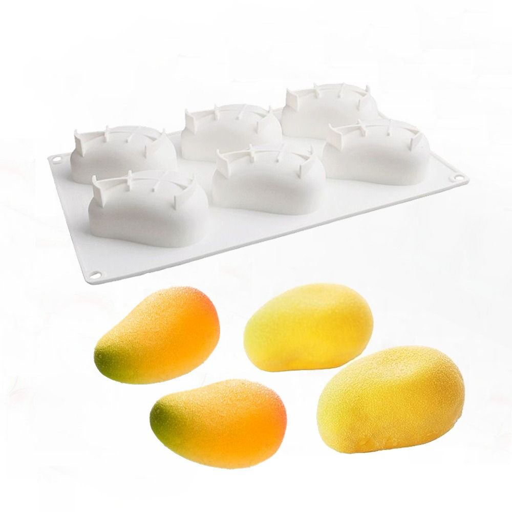 6 Cavity Mango Shaped Cake Mol - огляд і ціна Candle Making Items