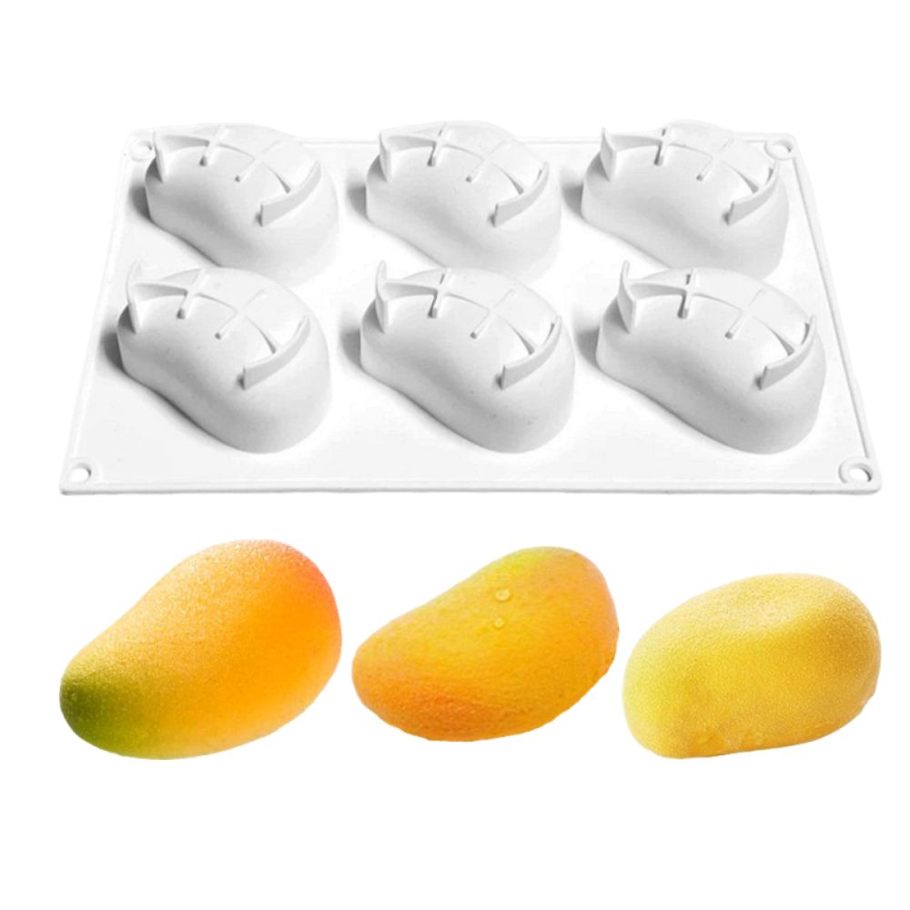 6 Cavity Mango Shaped Cake Mol - огляд і ціна Candle Making Items