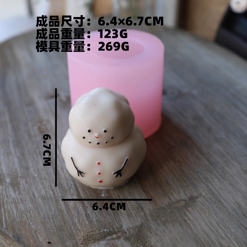 Fat snow man silicone mold DIY - огляд і ціна Candle Making Fat