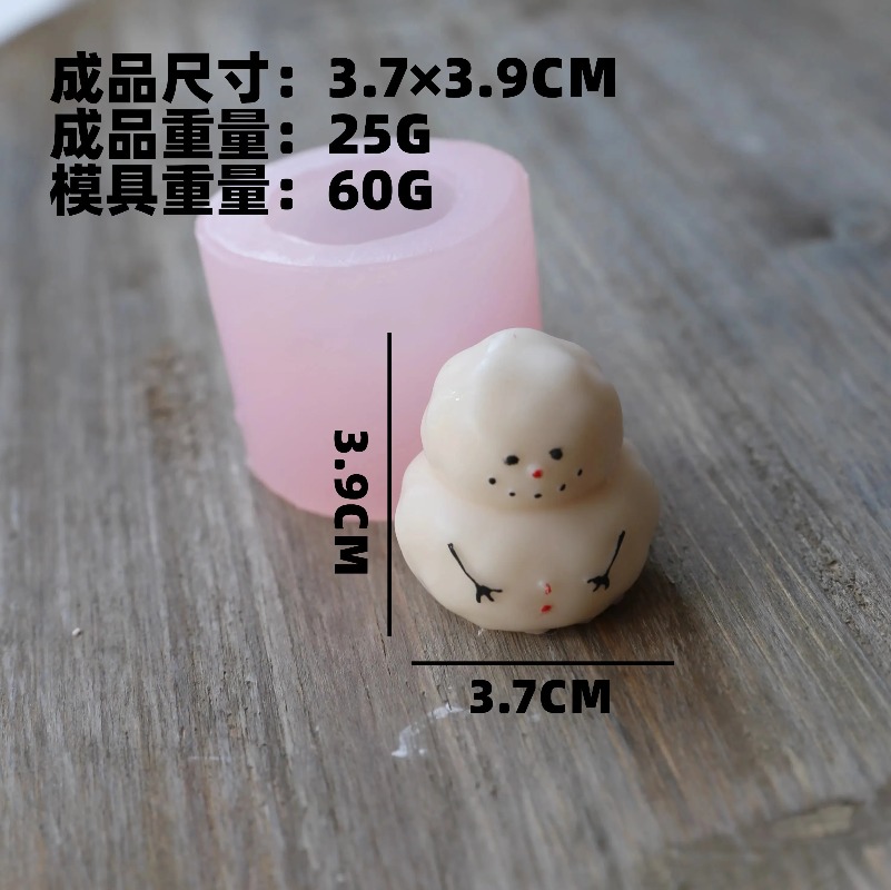 Fat snow man silicone mold DIY - огляд і ціна Candle Making Fat