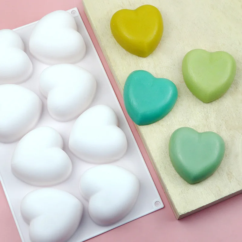 Love Heart Silicone Soap Mold  - огляд і ціна Candle Making Items
