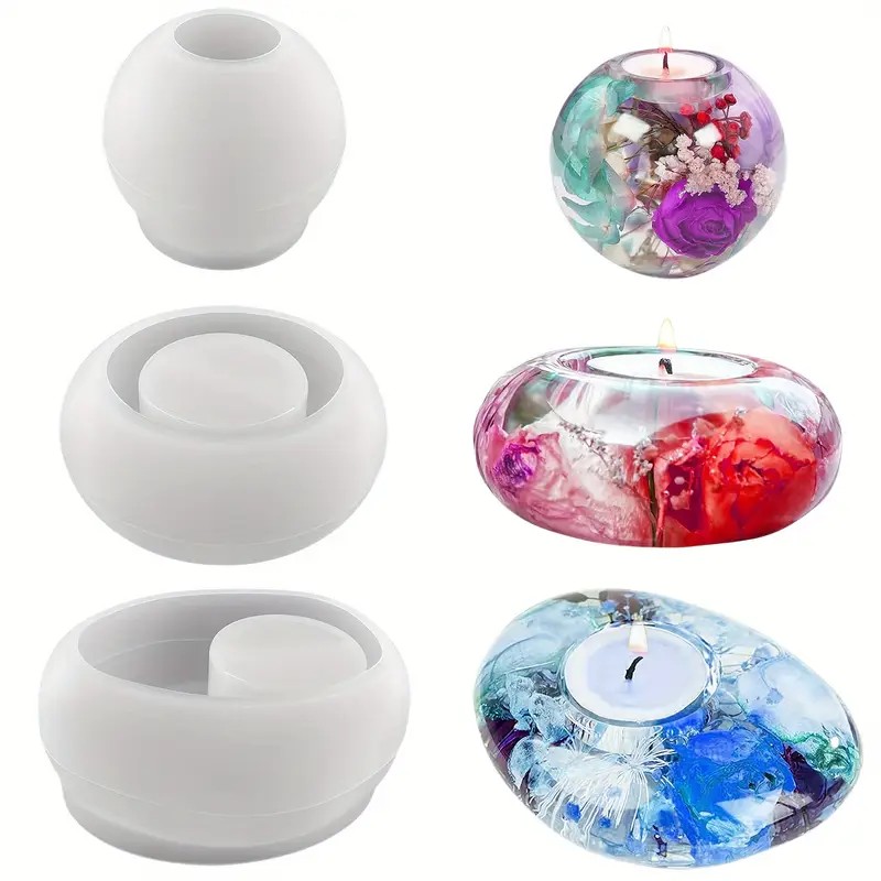 Tealight Candle Holder Resin S - огляд і ціна Candle Making Items