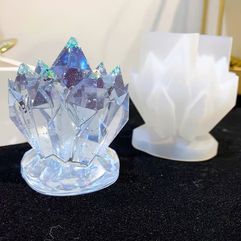 1pcCrystal Cluster Decorative  - огляд і ціна Candle Making Moulds
