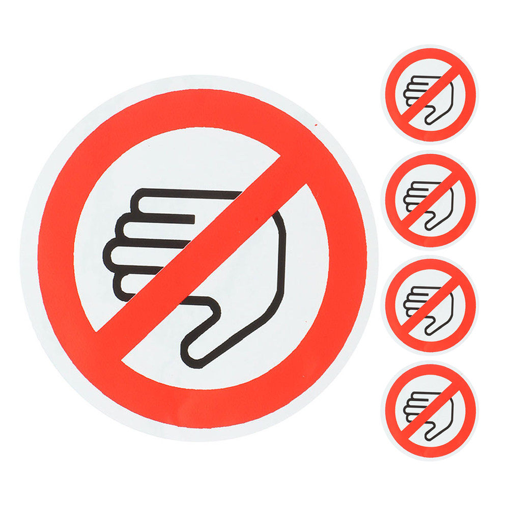 5Pcs Safety Warning Sticker Do - огляд і ціна Label Sticker Round