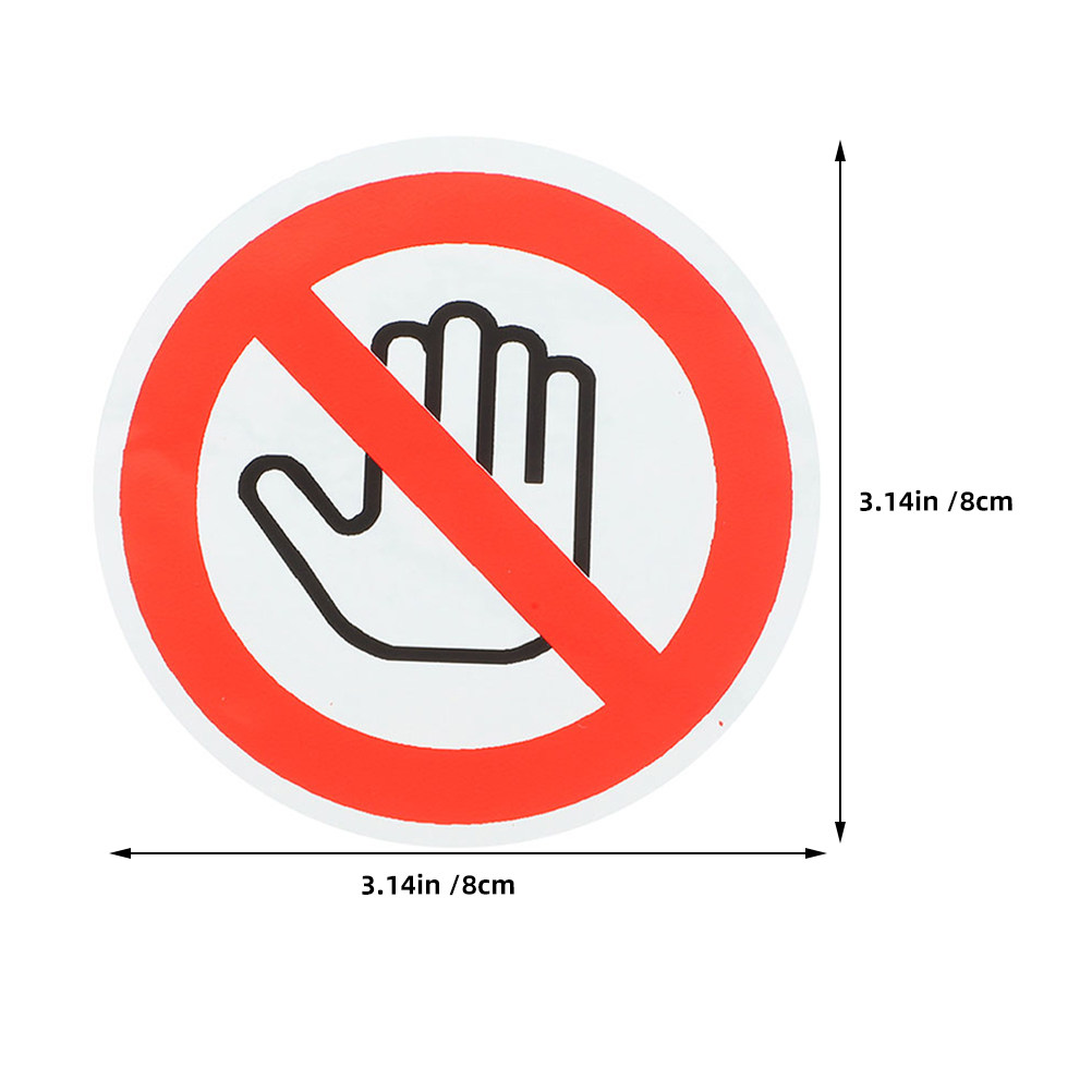 5Pcs Safety Warning Sticker Do - огляд і ціна Label Sticker Round