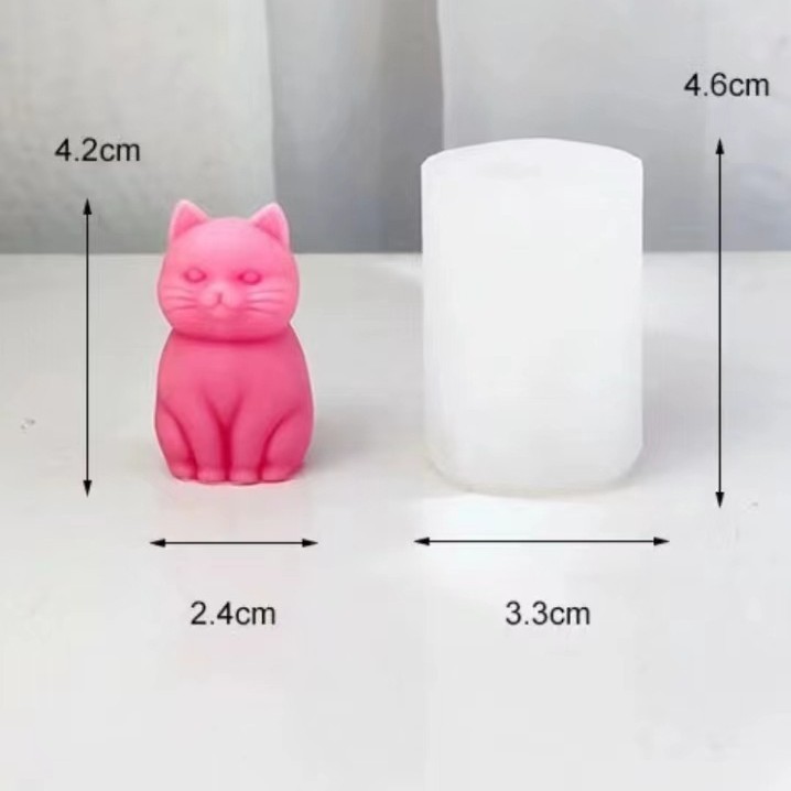 3D fat cat  Animal Silicone Ca - огляд і ціна Candle Making Fat