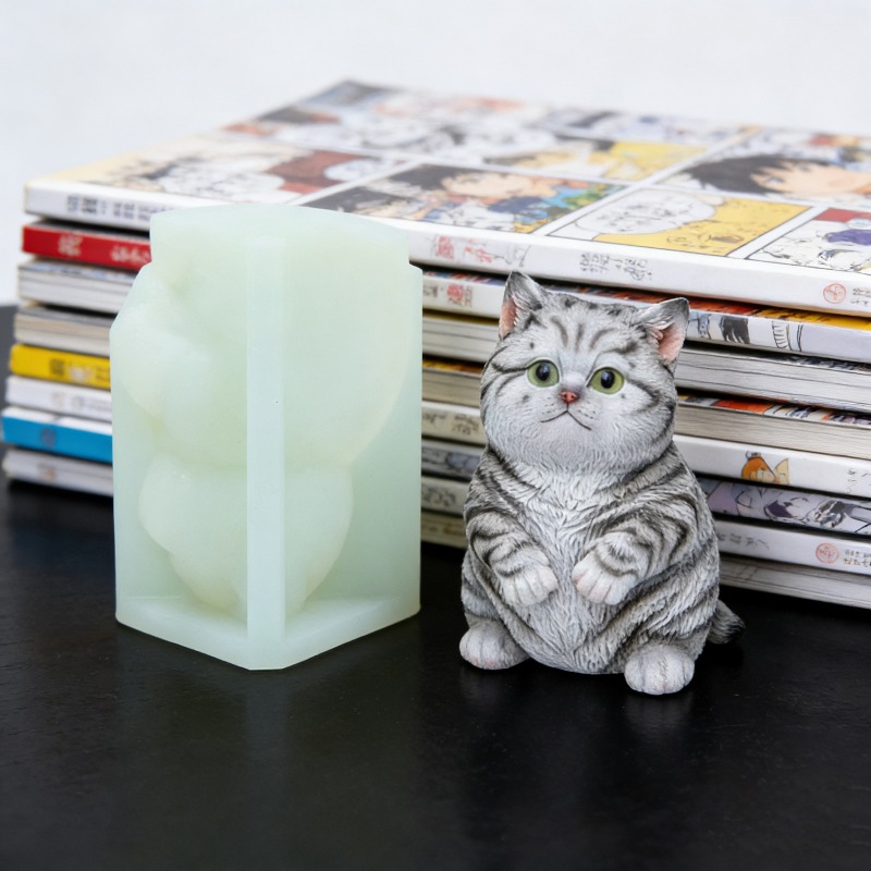 DIY Standing Fat Cat Silicone  - огляд і ціна Candle Making Fat