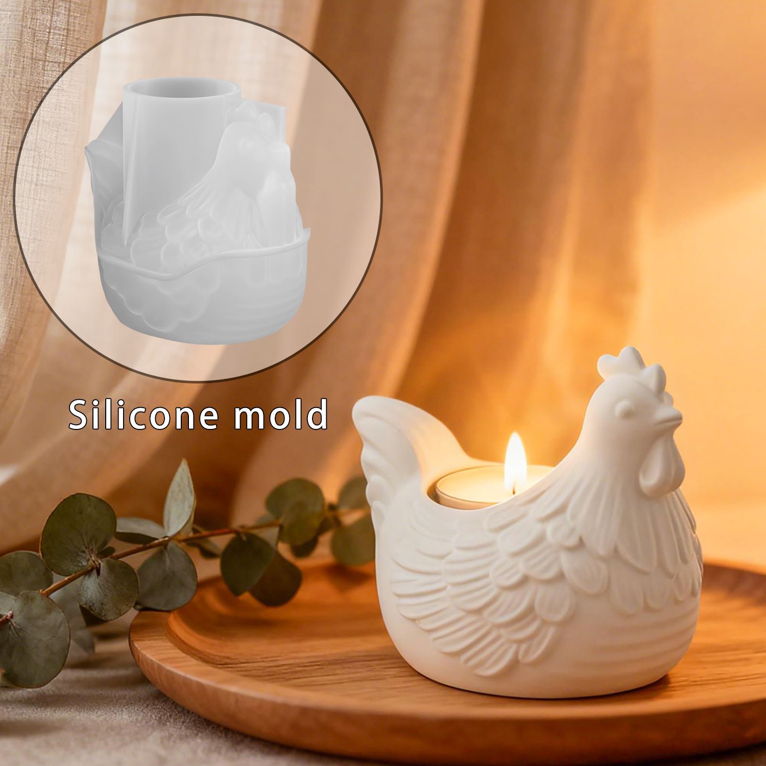 DIY 3D Little Chicken Candle H - огляд і ціна Candle Making Moulds