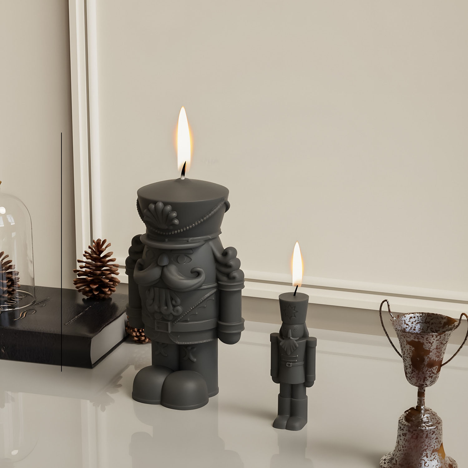 Nutcrackers Soldier Candle Mol - огляд і ціна Candle Making Fat