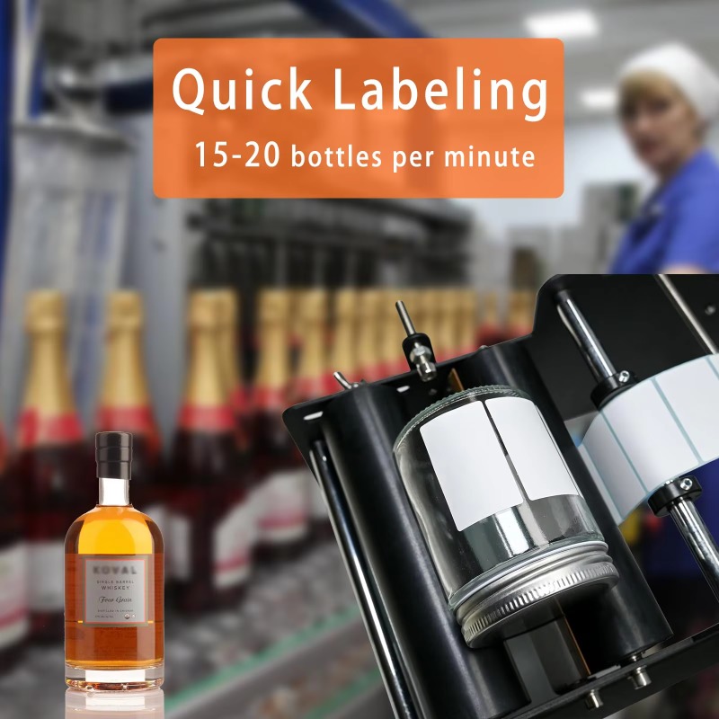 Manual Round Bottle Labeling M - огляд і ціна Label Sticker Round