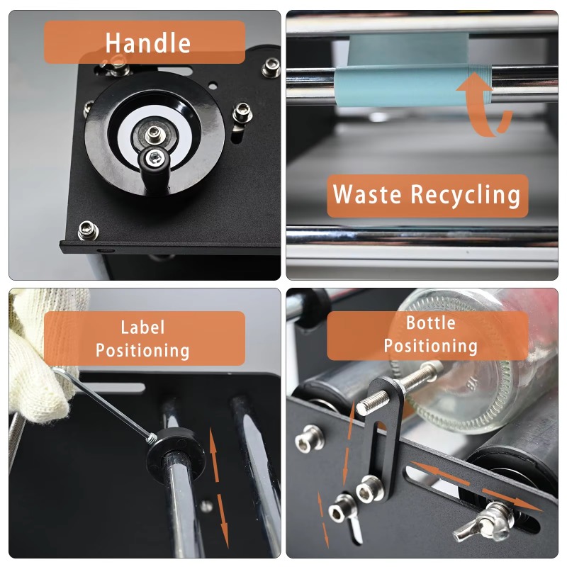 Manual Round Bottle Labeling M - огляд і ціна Label Sticker Round