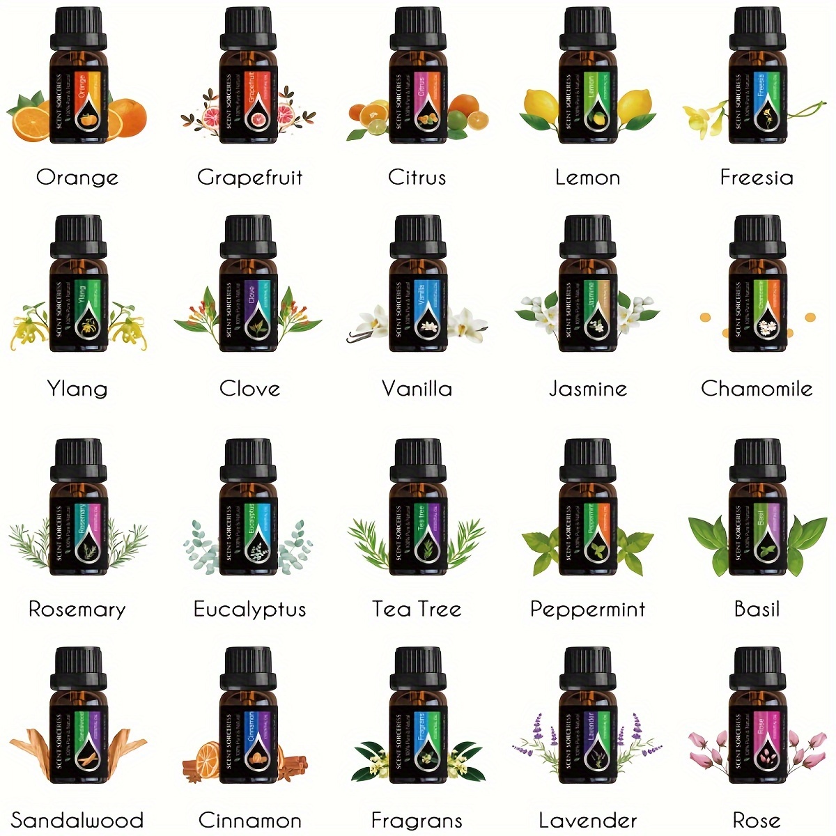 20Pcs/Set Classic Brand Essent - огляд і ціна Candle Making Scents