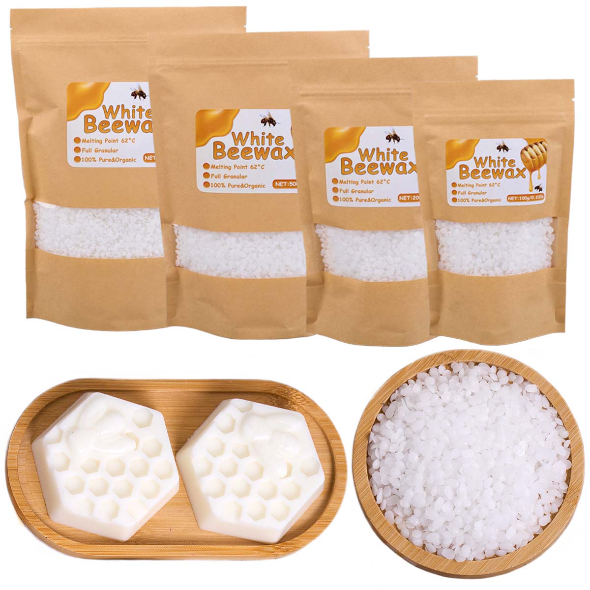 White Beeswax Pure Natural Gra - огляд і ціна Candle Making Wicks