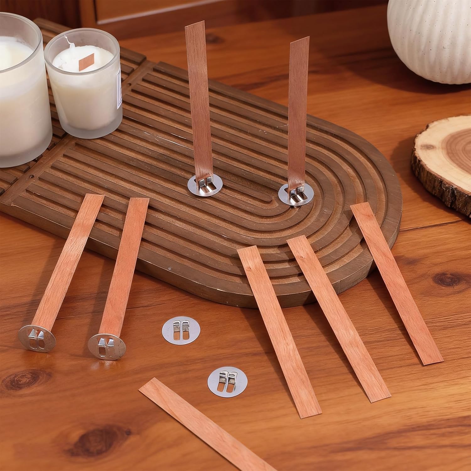 60Pcs Wood Wicks for Candles M - огляд і ціна Candle Making Wicks