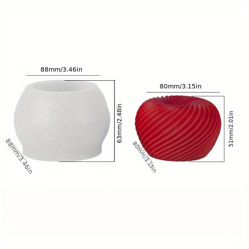 A trendy red apple silicone mo - огляд і ціна Candle Making Items