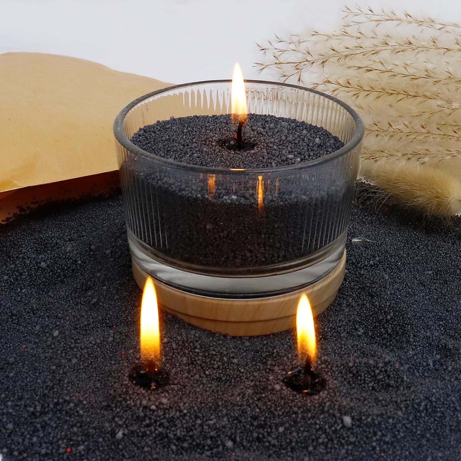 Black Candle Sand with Wick, 2 - огляд і ціна Candle Making Wicks