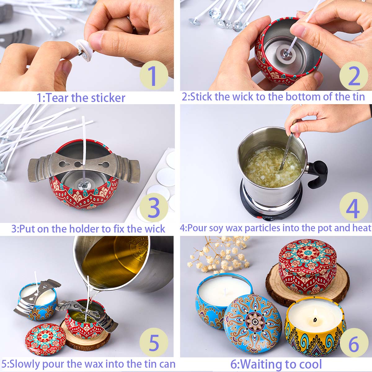 DIY Scented Candle Making Tool - огляд і ціна Candle Making Wicks