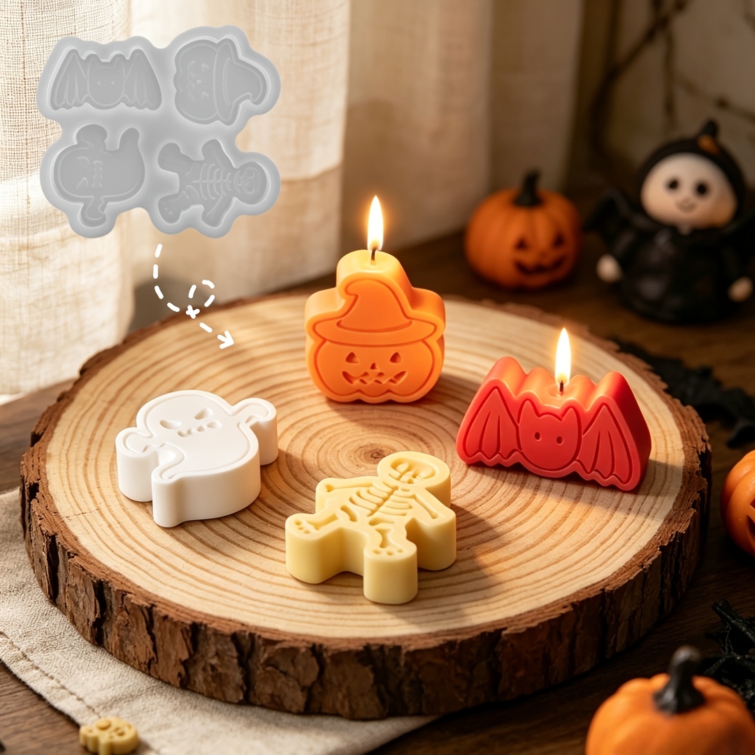 4-cavity silicone resin mold s - огляд і ціна Candle Making Moulds