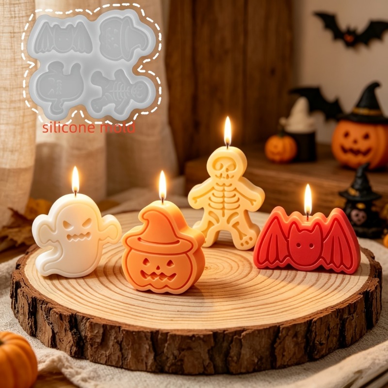 4-cavity silicone resin mold s - огляд і ціна Candle Making Moulds