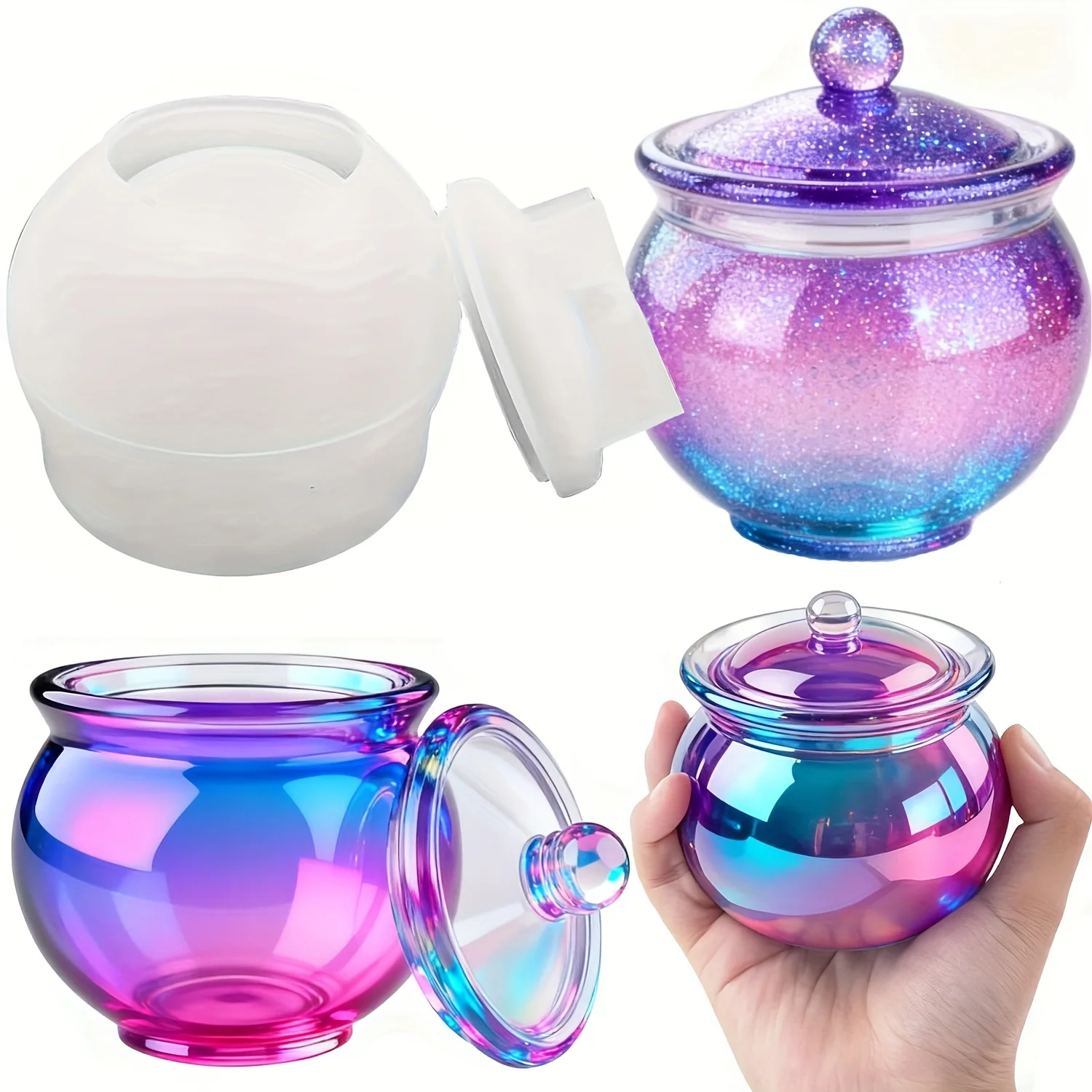 1 set of round resin can molds - огляд і ціна Candle Making Moulds