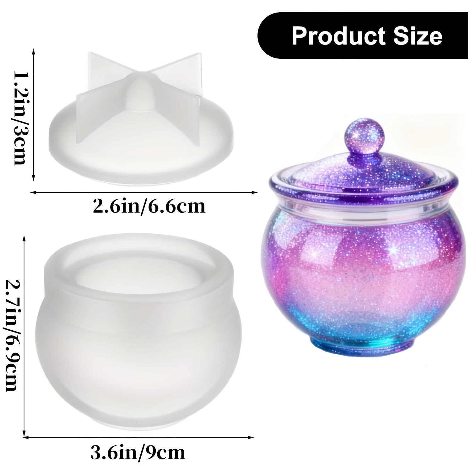 1 set of round resin can molds - огляд і ціна Candle Making Moulds