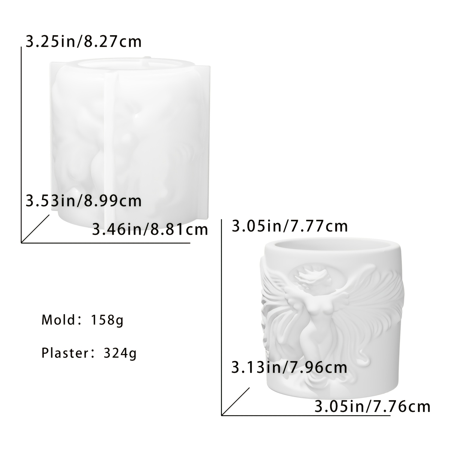 Angel Relief Cup Resin Silicon - огляд і ціна Candle Making Scents