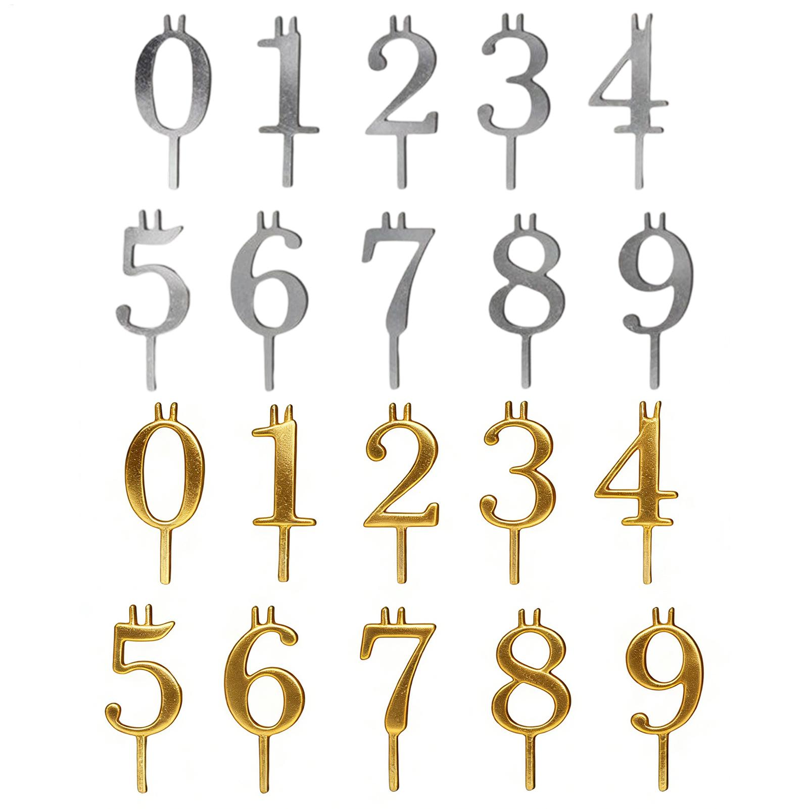 10pcs 0-9 Number Cake Toppers  - огляд і ціна Candle Making Items