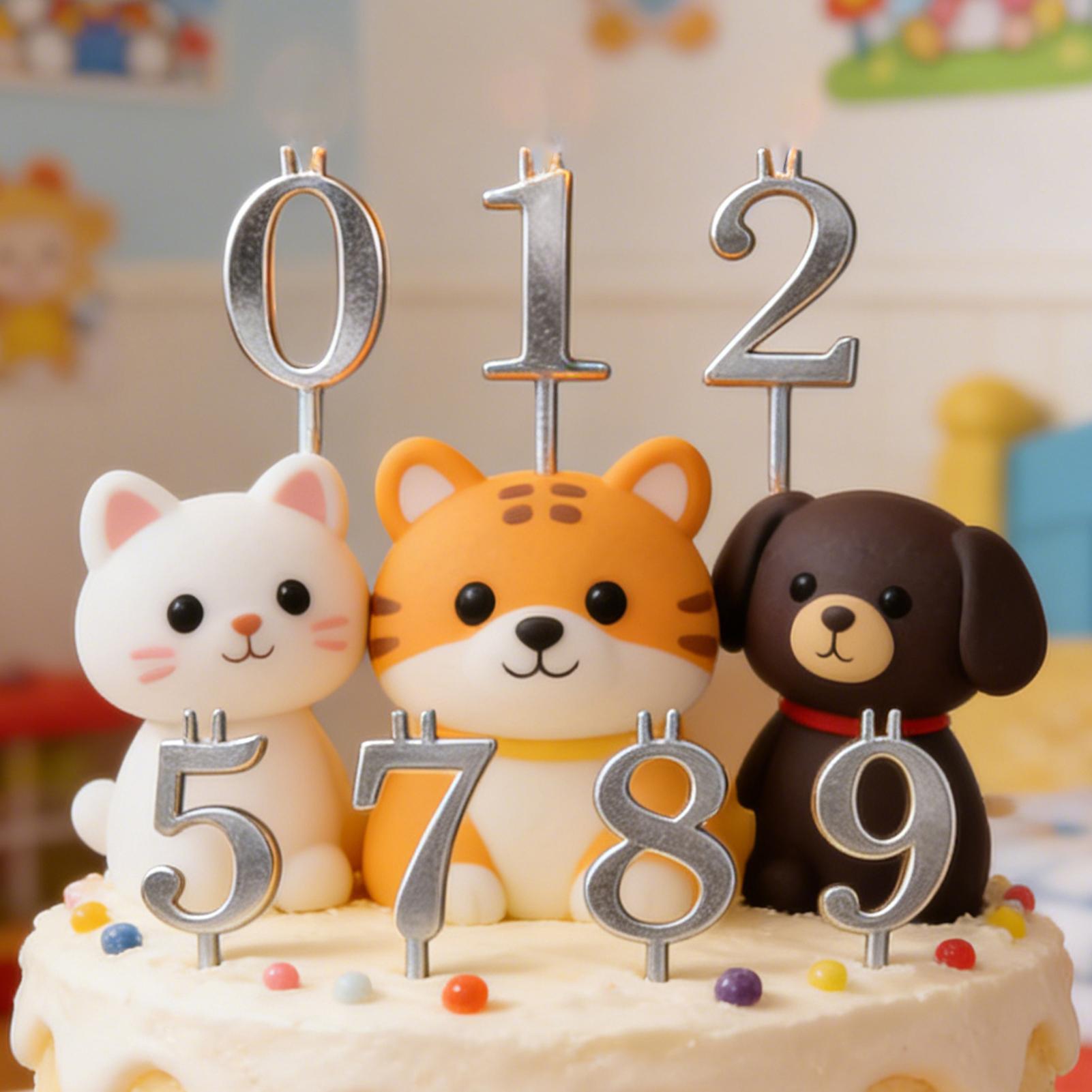 10pcs 0-9 Number Cake Toppers  - огляд і ціна Candle Making Items
